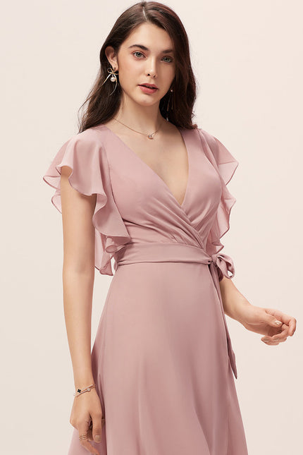 Robe Cérémonie Fluide Marine Élégante - gallery 1