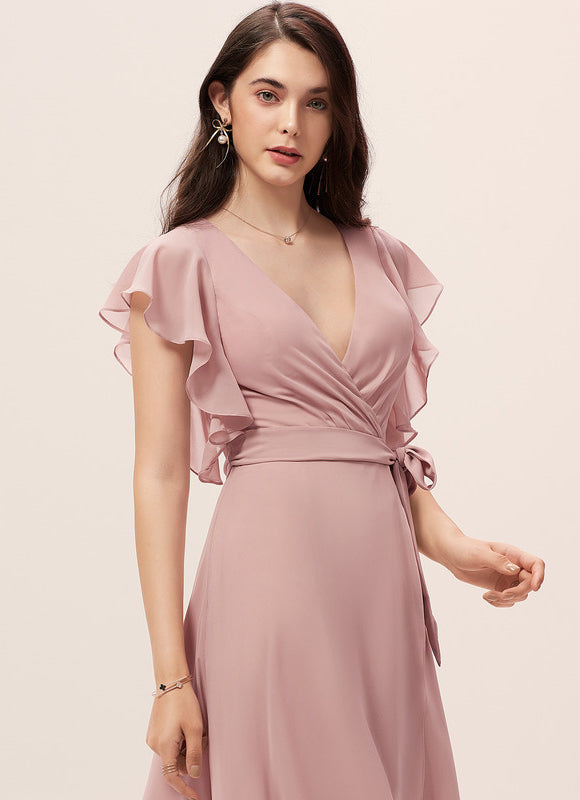 Robe Cérémonie Fluide Marine Élégante - gallery 1
