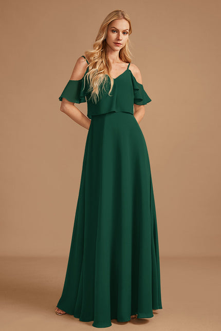 Robe Cérémonie Longue Volants Rose - gallery 3