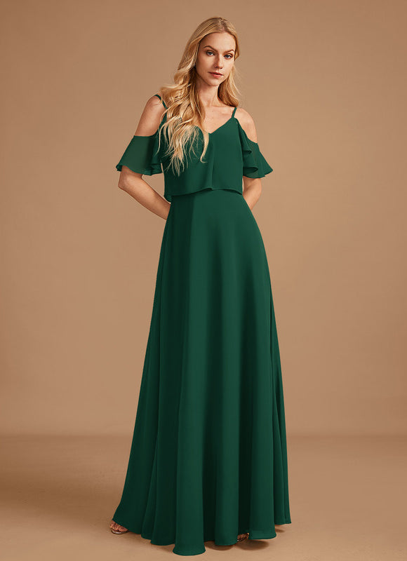 Robe Cérémonie Longue Volants Rose - gallery 3