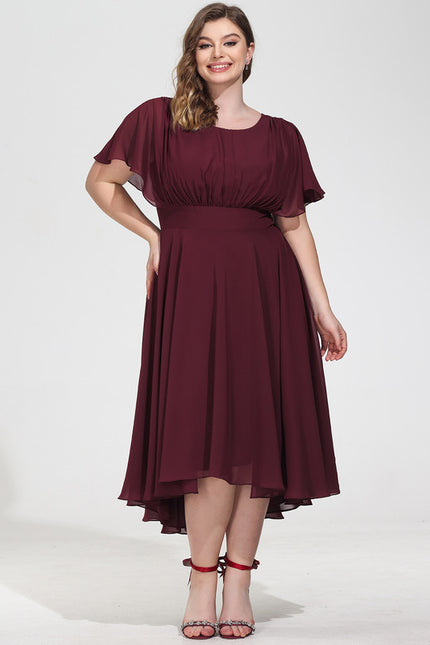 Robe Cérémonie Col Rond Volantée - gallery 8