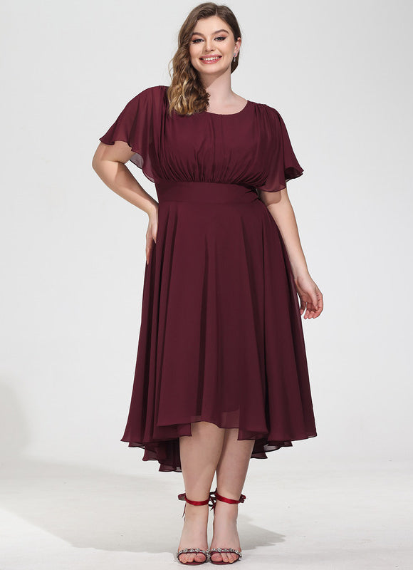 Robe Cérémonie Col Rond Volantée - gallery 8
