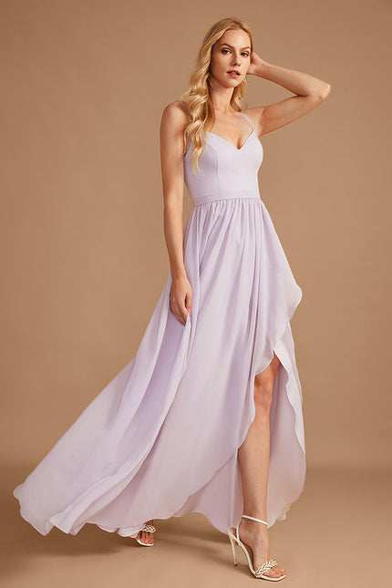 Robe Cérémonie Fluide Marine Élégante - gallery 3