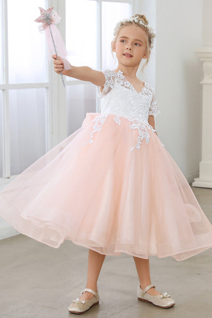 Robe Cérémonie Tulle Rose Pâle - gallery 6