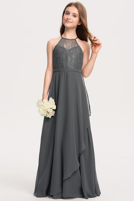 Robe Cérémonie Grise Éthérée - gallery 1