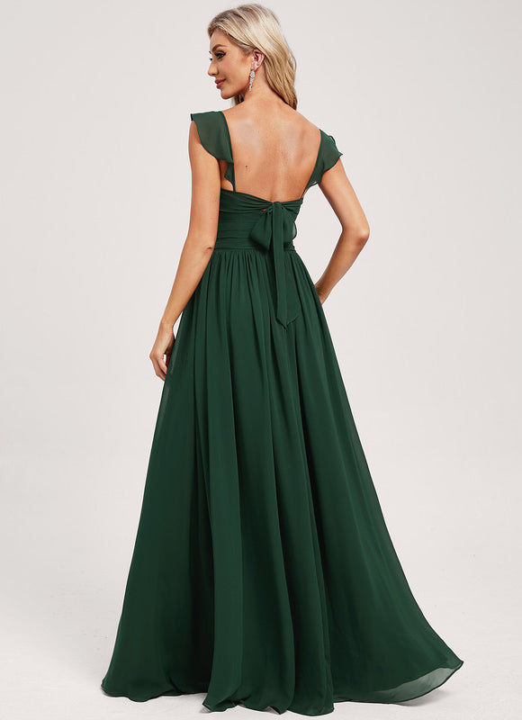 Robe Cérémonie Longue Volants Rose - gallery 4