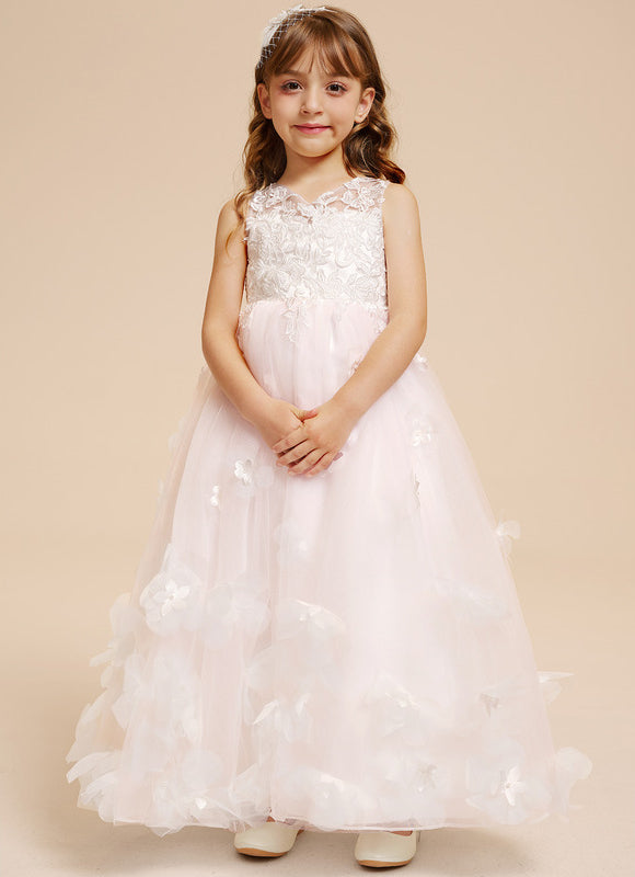 Robe Cérémonie Florale Perlée - gallery 9