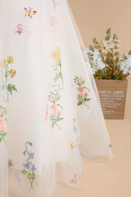 Robe Cérémonie Tulle Navy Floral - gallery 8