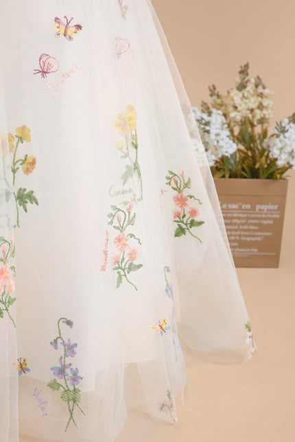 Robe Cérémonie Tulle Navy Floral - gallery 8