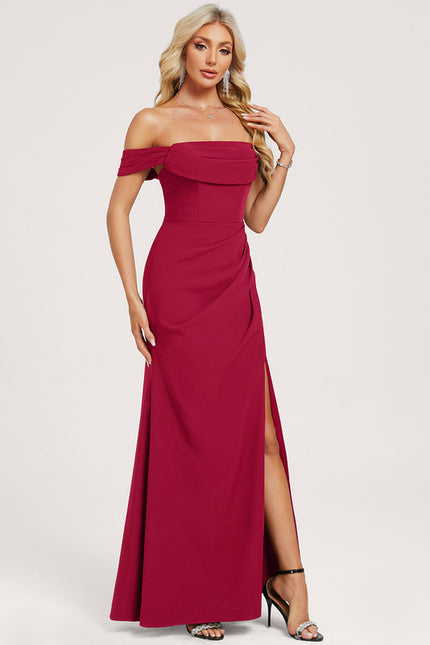 Robe Cérémonie Bordeaux Élégante - gallery 2