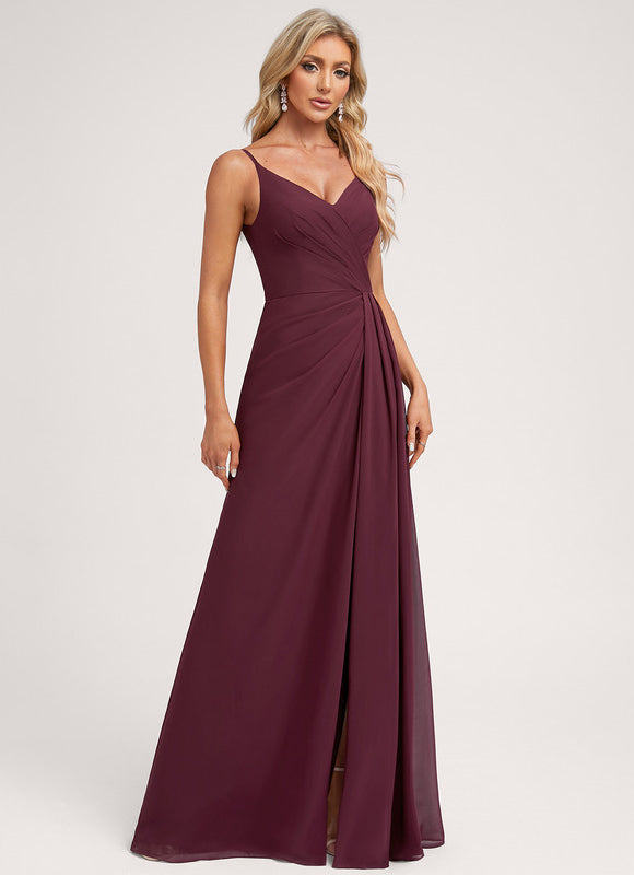 Robe Cérémonie Longue Volants Rose - gallery 2