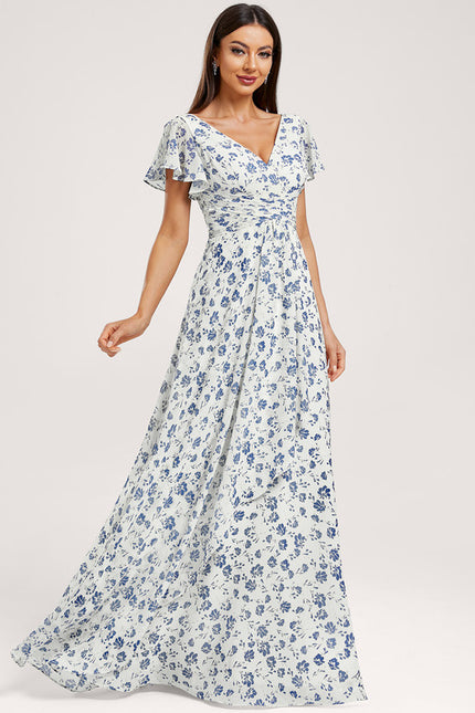 Robe Cérémonie Longue Volants Rose - gallery 2