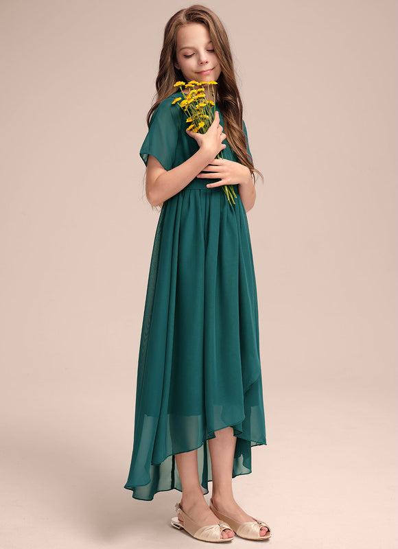 Robe Cérémonie Asymétrique Émeraude - gallery 3