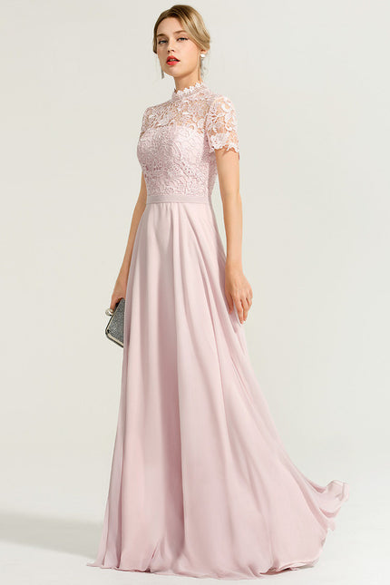 Robe Cérémonie Col Montant Chic - gallery 9