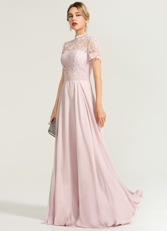 Robe Cérémonie Col Montant Chic - gallery 9