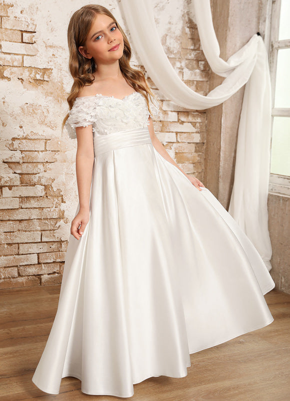 Robe Ceremonie Blanche Fille - gallery 6