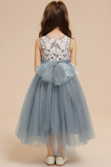 Robe Cérémonie Tulle Bleu Pâle - gallery 5