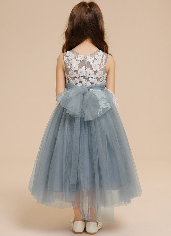 Robe Cérémonie Tulle Bleu Pâle - gallery 5