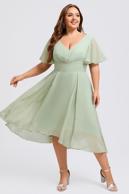 Robe Cérémonie Fluide Marine Élégante - gallery 7