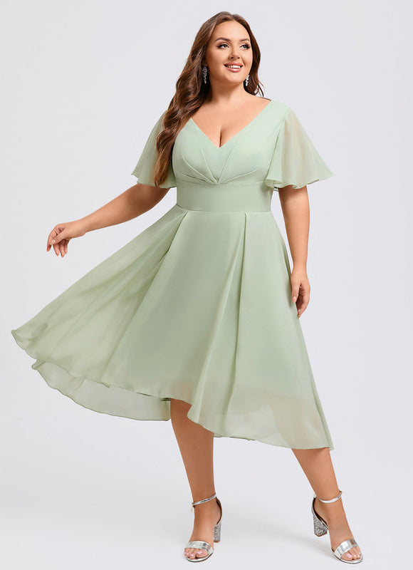 Robe Cérémonie Fluide Marine Élégante - gallery 7