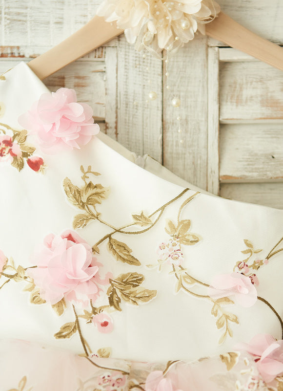 Robe Cérémonie Fleurs Poudrées - gallery 1
