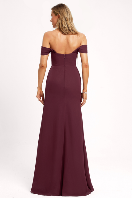 Robe Cérémonie Élégante À Décolleté - gallery 5