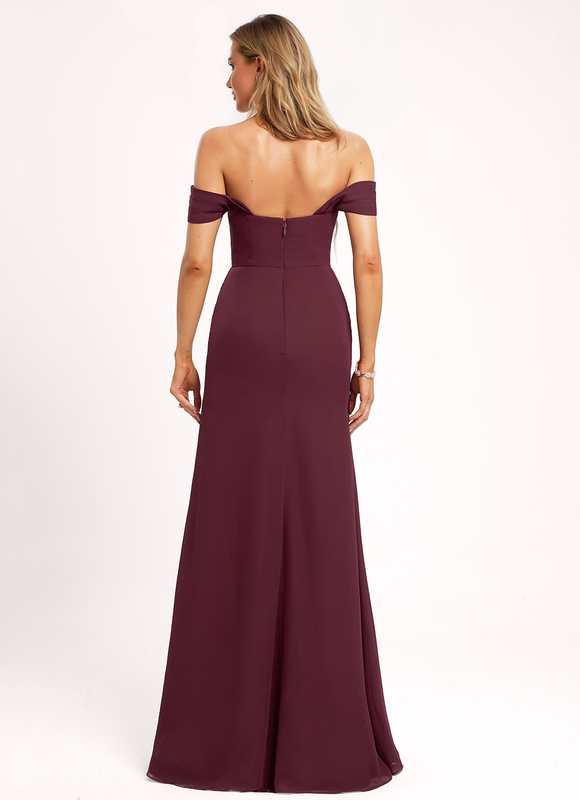 Robe Cérémonie Élégante À Décolleté - gallery 5