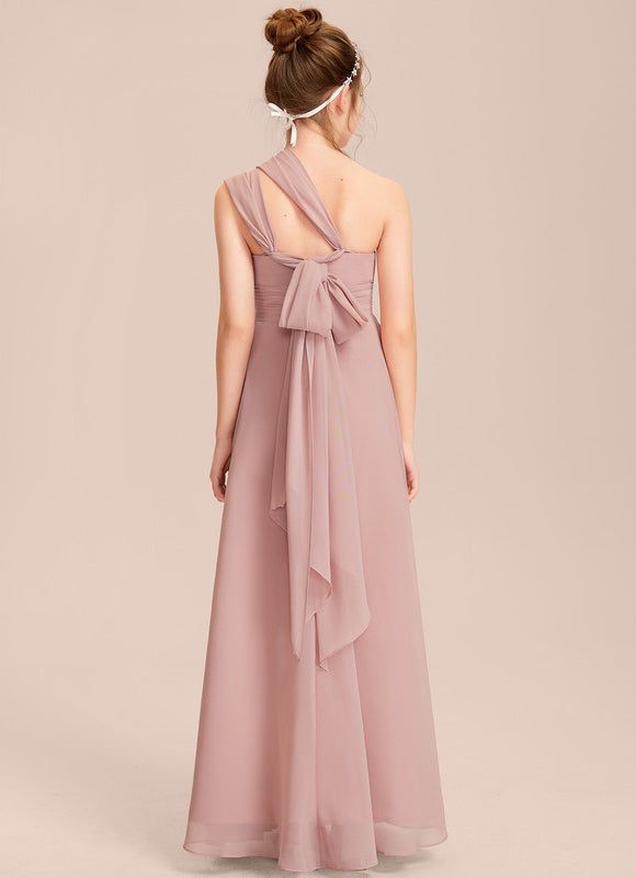 Robe Cérémonie Mousseline Rose Poudré - gallery 6
