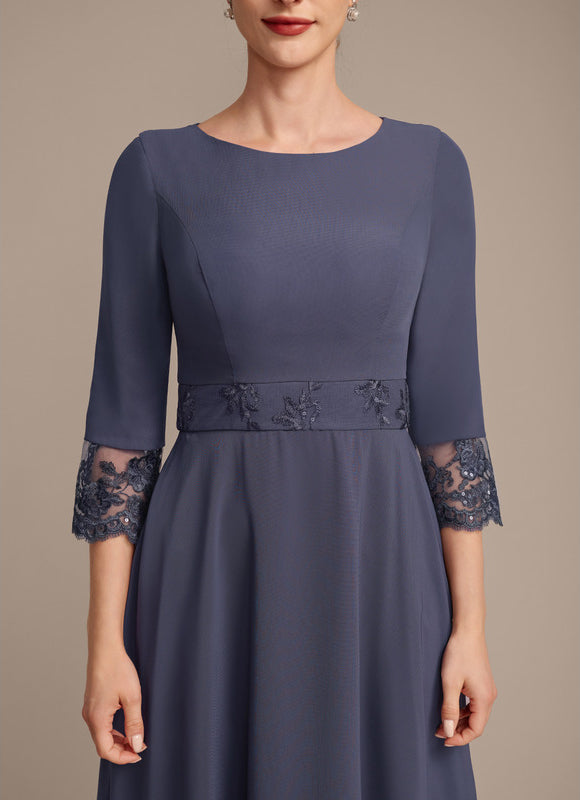 Robe Cérémonie Longue Élégante Bleu - gallery 4