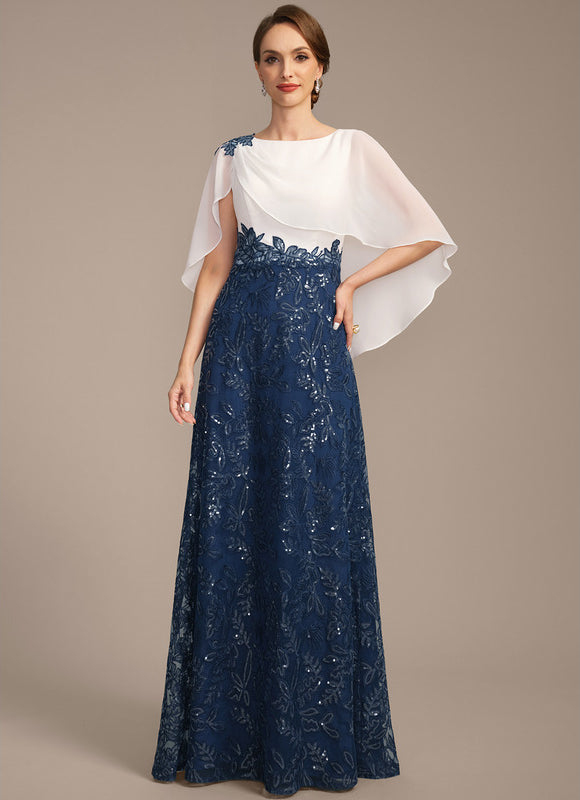 Robe Cérémonie Longue Marine Brodée