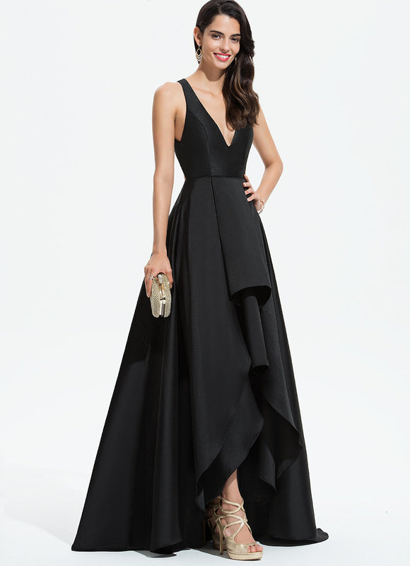 Robe Cérémonie Longue Florale Satinée - gallery 1