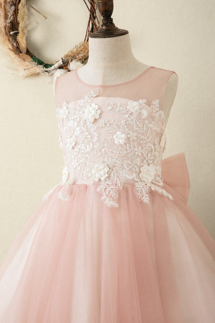 Robe Cérémonie Fille Rosée - gallery 2