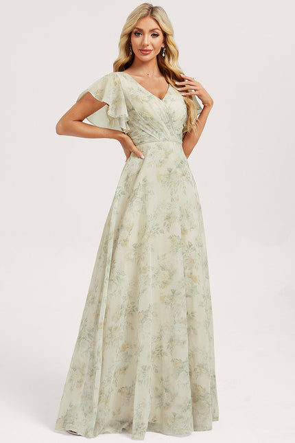 Robe Cérémonie Longue Volants Rose - gallery 2