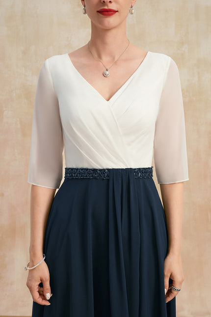 Robe Cérémonie Vaporeuse Bicolore Élégante - gallery 6