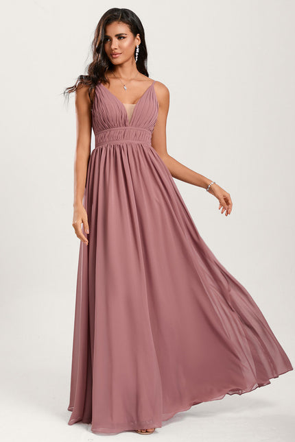 Robe Cérémonie Longue Volants Rose - gallery 5