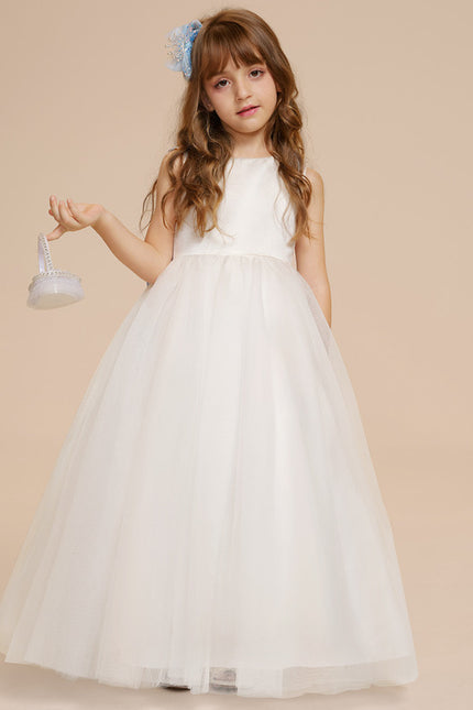 Robe Cérémonie Fille Tulle Bleu - gallery 5