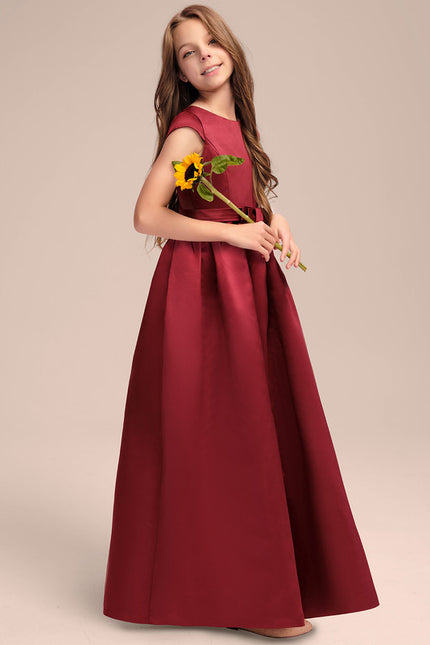 Robe Cérémonie Rouge Satiné - gallery 2