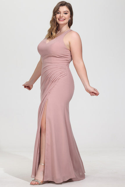 Robe Cérémonie Longue Volants Rose - gallery 9