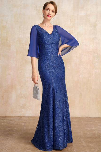 Robe Cérémonie Élégante Bleue