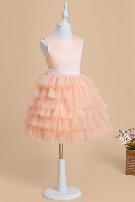 Robe Cérémonie Volants Pêche - gallery 2