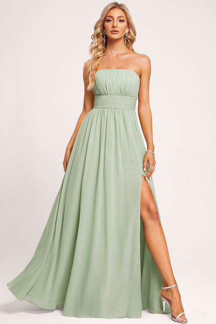 Robe Cérémonie Vert Menthe Fluide - gallery 7