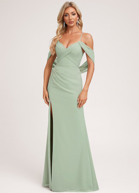 Robe Cérémonie Bordeaux Ajustée - gallery 2