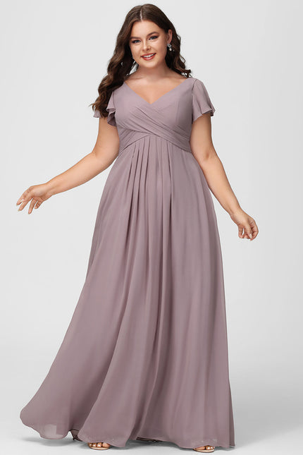 Robe Cérémonie Longue Volants Rose - gallery 7