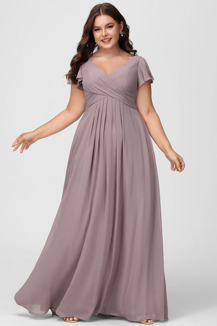 Robe Cérémonie Longue Volants Rose - gallery 7