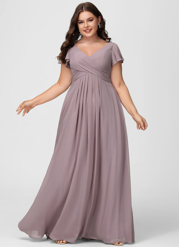Robe Cérémonie Longue Volants Rose - gallery 7