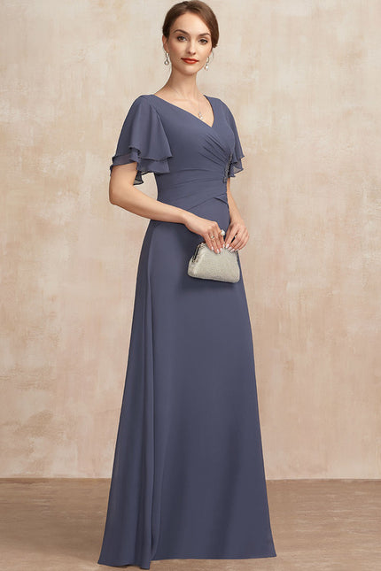 Robe Cérémonie Violette Fluide - gallery 3