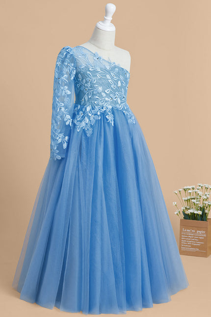Robe Ceremonie Fille Bleu - gallery 5