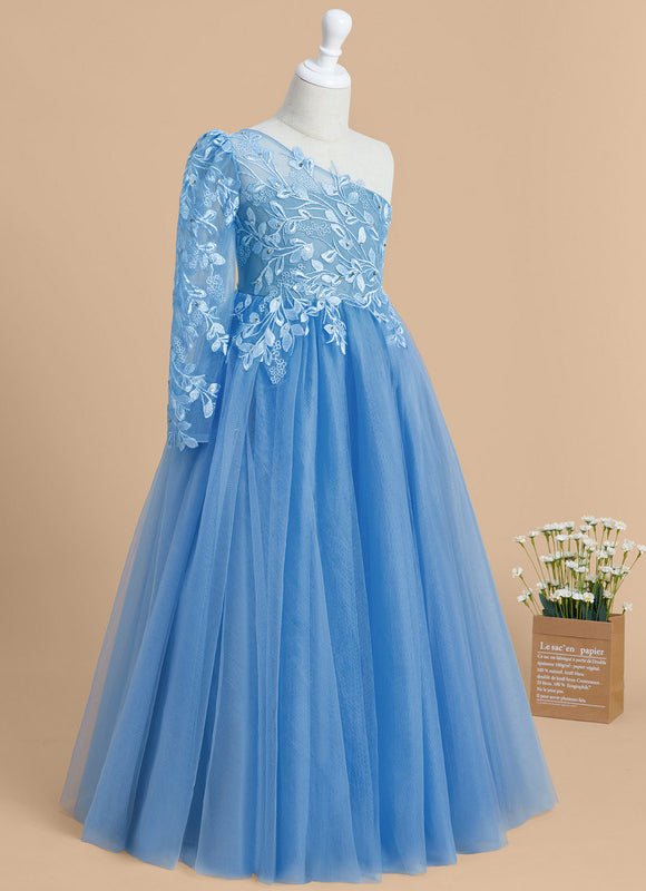Robe Ceremonie Fille Bleu - gallery 5