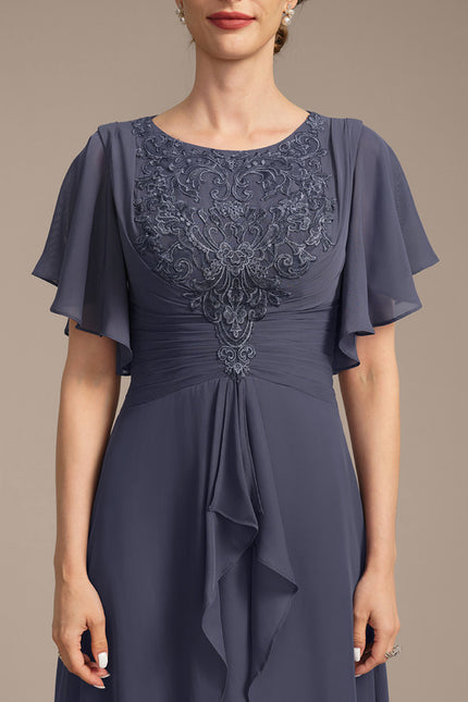 Robe Cérémonie Mousseline Sombre - gallery 6