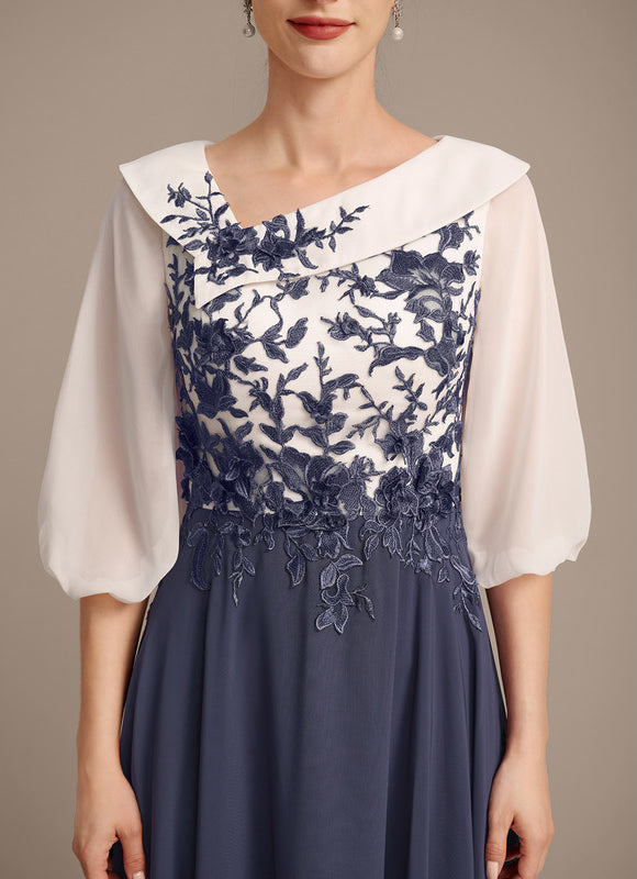 Robe Cérémonie Asymétrique Brodée - gallery 6